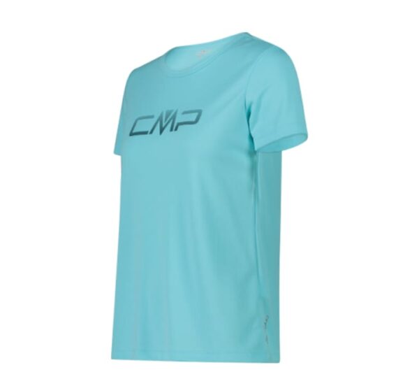 T-shirt girocollo con logo CMP da donna