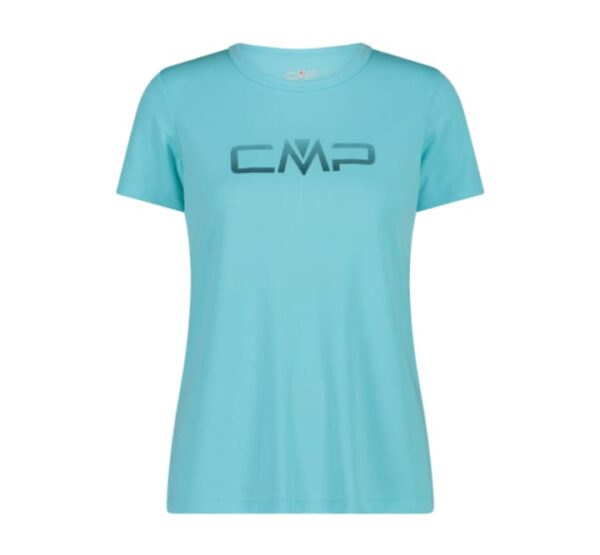 T-shirt girocollo con logo CMP da donna